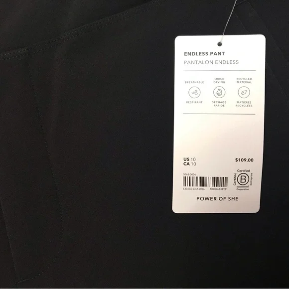 Athleta Black Wide Leg Pants - Picture 2 of 7